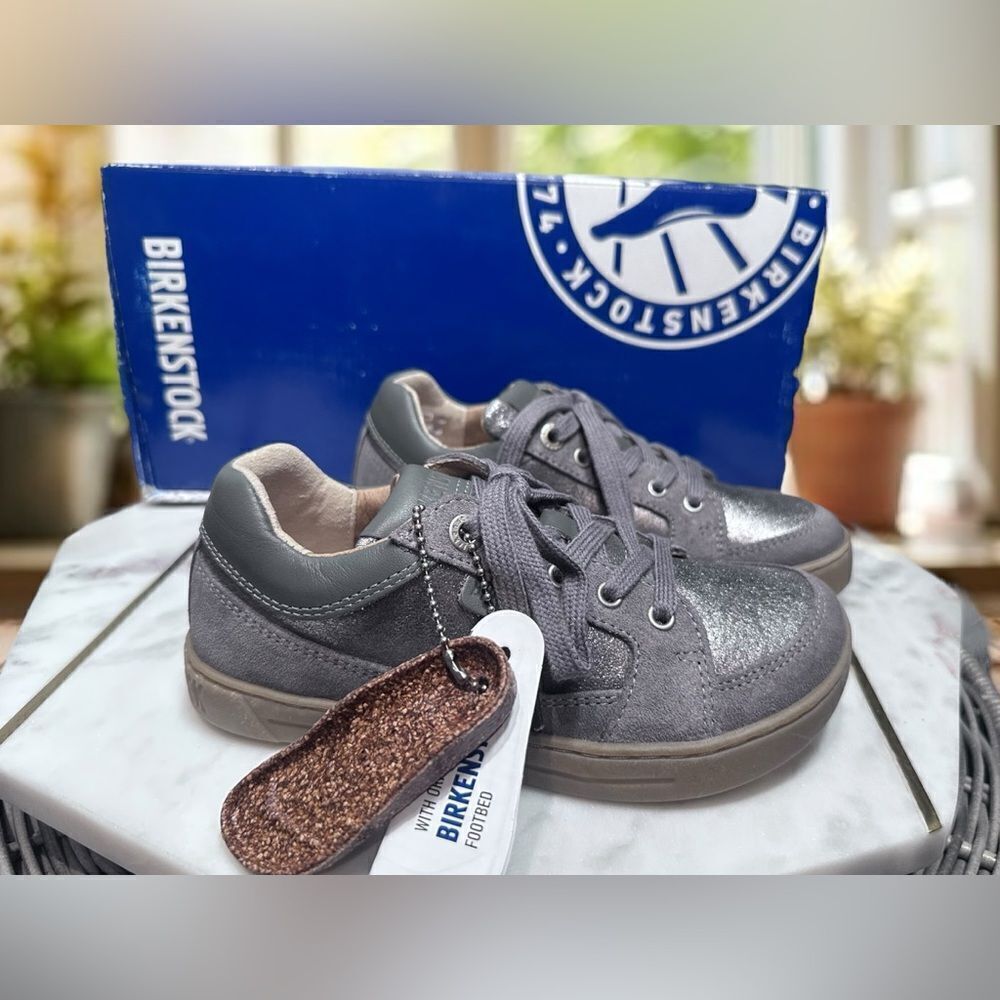 NEW BIRKENSTOCK Leather Kids Toddler Supportive Sneakers Shoes Size EU 29 US 11